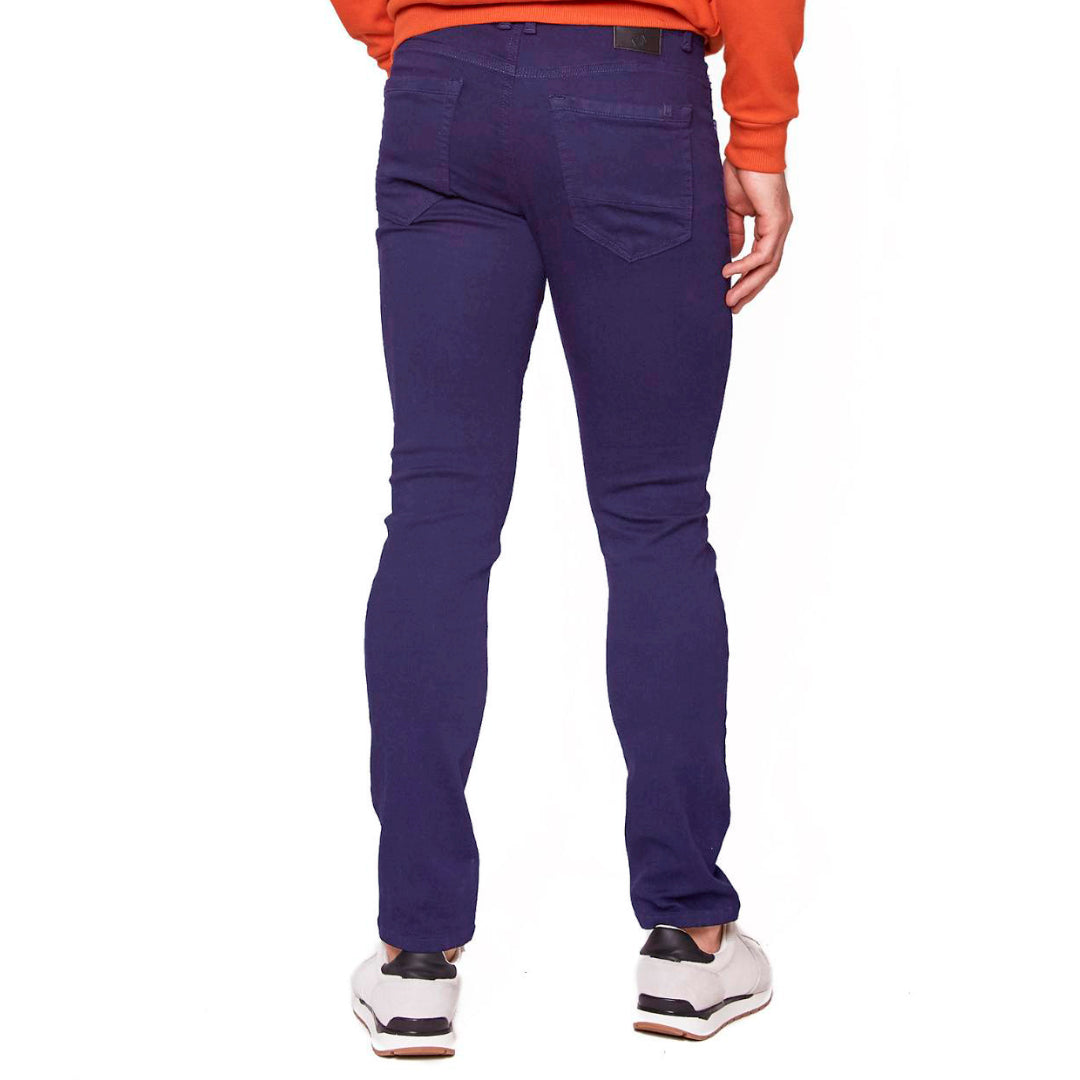 PANTALÓN DE GABARDINA SKINNY PETRÓLEO PARA HOMBRE 5501